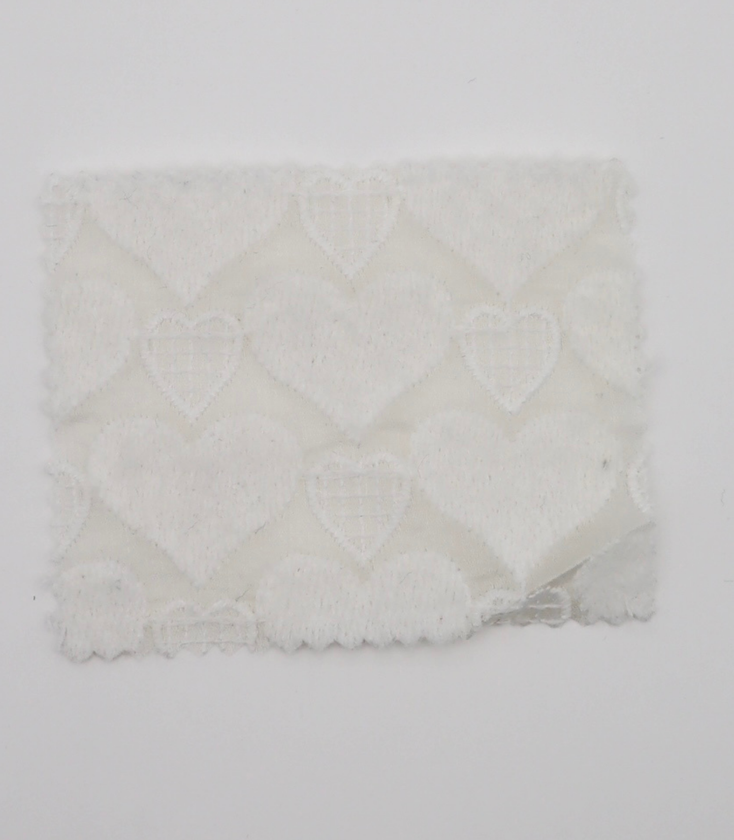 【25SS-054】起毛ハート刺繍オーガンジー　/0.5ｙあたり=～1125円