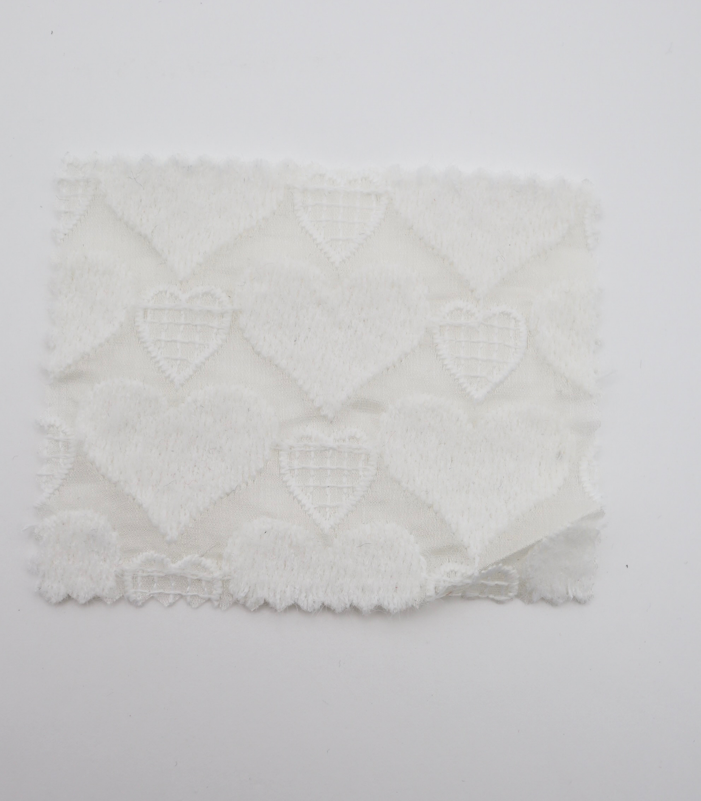 【25SS-054】起毛ハート刺繍オーガンジー　/0.5ｙあたり=～1125円