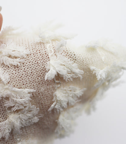 【25SS-303】フリンジストライプ天竺ニット　/0.5ｙあたり = ～1140円