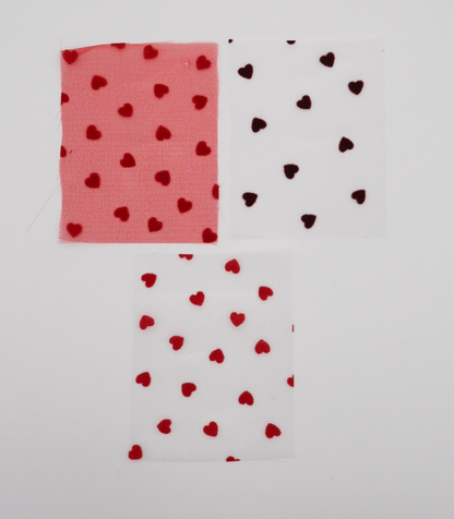 【25SS-053】ハートフロッキープリントオーガンジー　/0.5ｙあたり=～665円