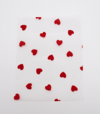 【25SS-053】ハートフロッキープリントオーガンジー　/0.5ｙあたり=～665円