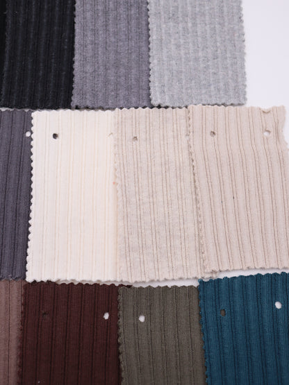 【生地 布】裏起毛 綿ランダムリブニット（ドッグウェア レギンス向き）｜26SS-164【生地仕入れ代行卸】