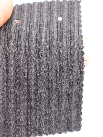 【生地 布】裏起毛 綿ランダムリブニット（ドッグウェア レギンス向き）｜26SS-164【生地仕入れ代行卸】