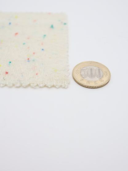 【25AW-036】ウール混カラフルつぶつぶツイード　/0.5ｙあたり=～1160円