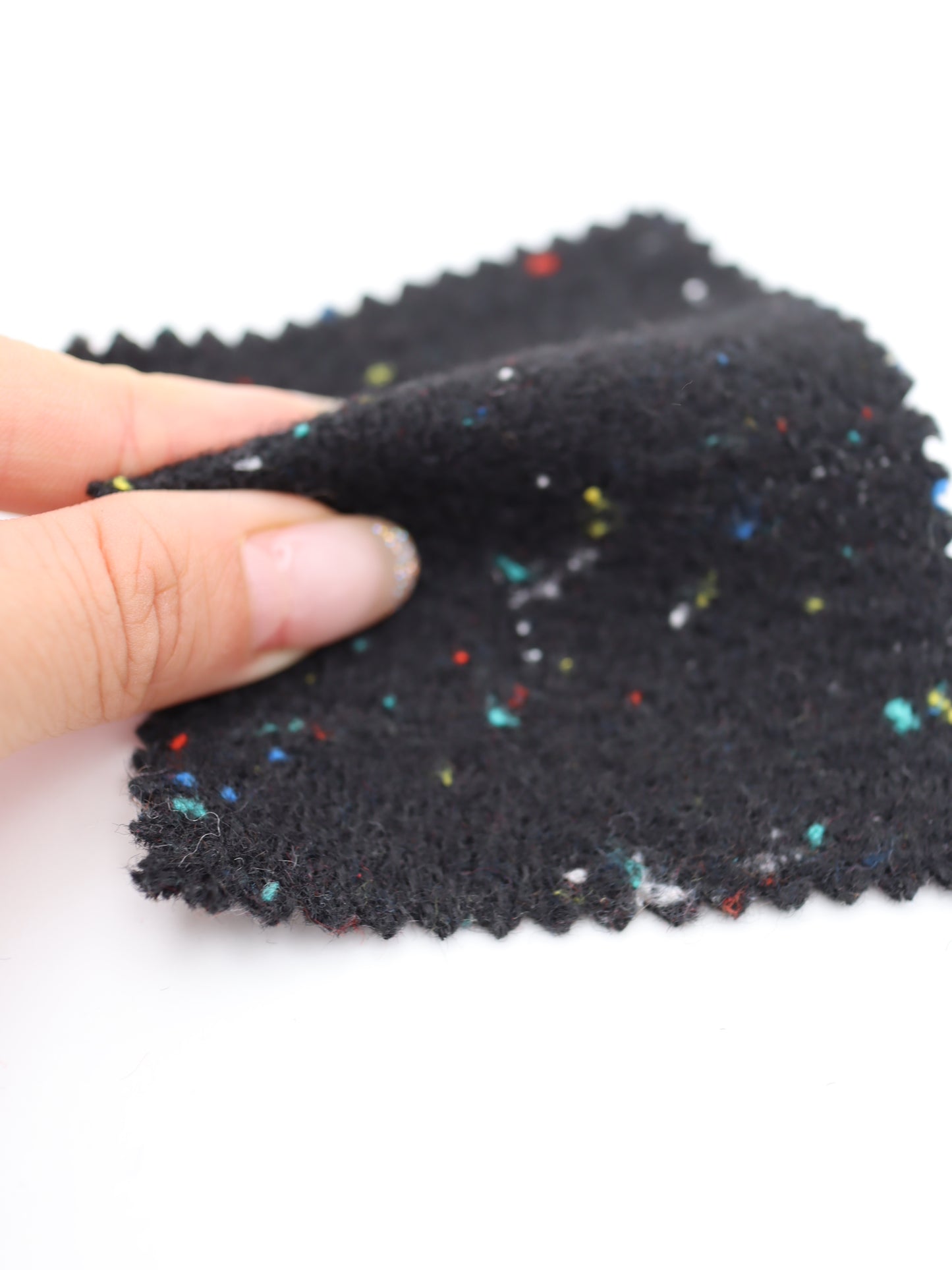 【25AW-036】ウール混カラフルつぶつぶツイード　/0.5ｙあたり=～1160円