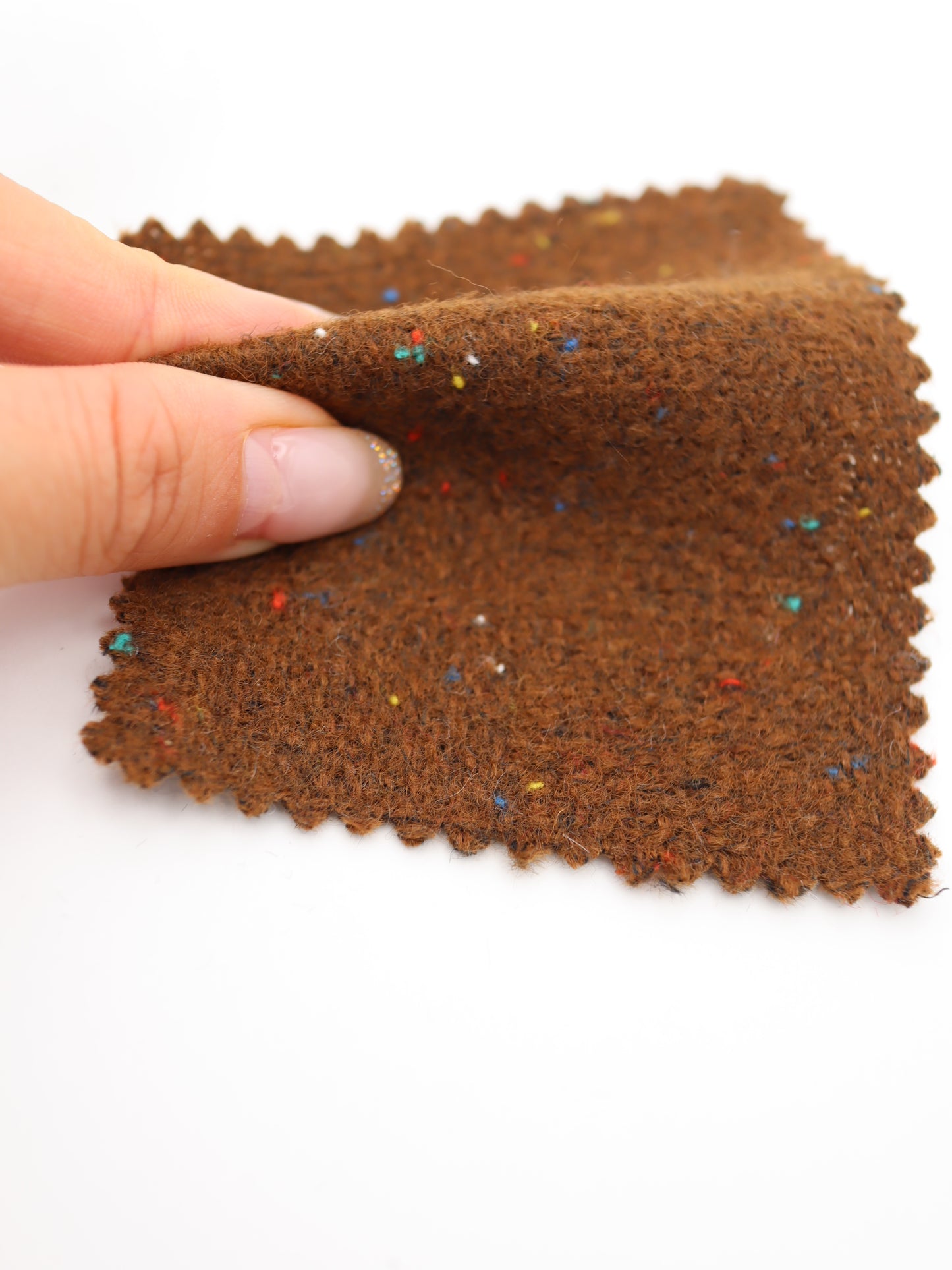 【25AW-036】ウール混カラフルつぶつぶツイード　/0.5ｙあたり=～1160円