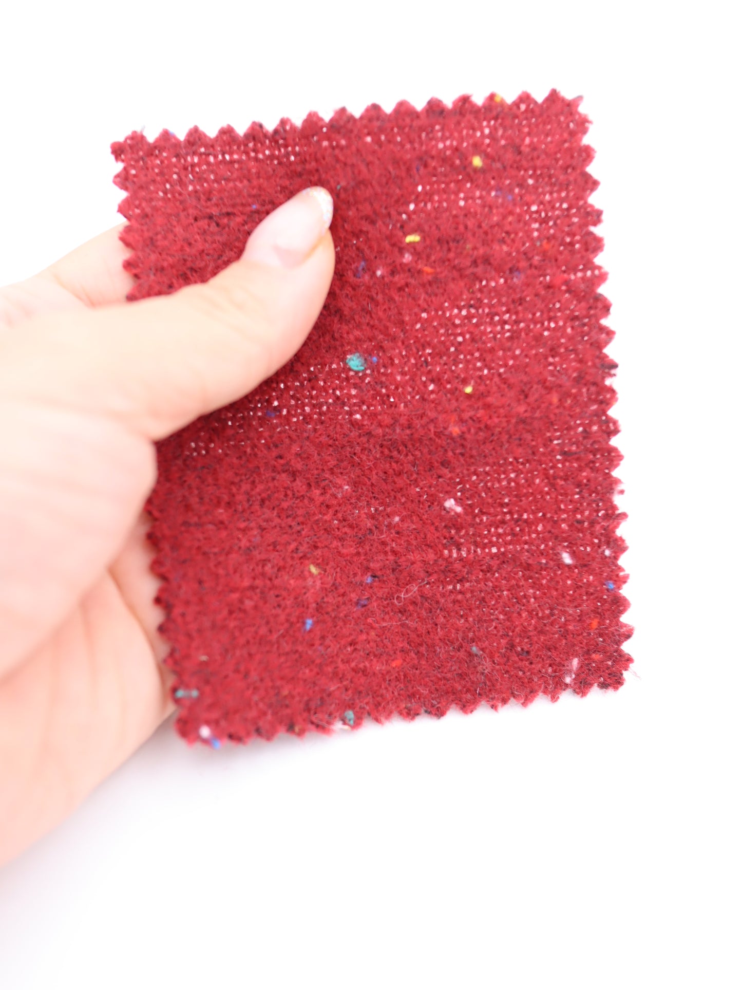 【25AW-036】ウール混カラフルつぶつぶツイード　/0.5ｙあたり=～1160円