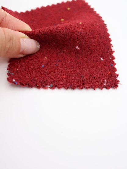 【25AW-036】ウール混カラフルつぶつぶツイード　/0.5ｙあたり=～1160円