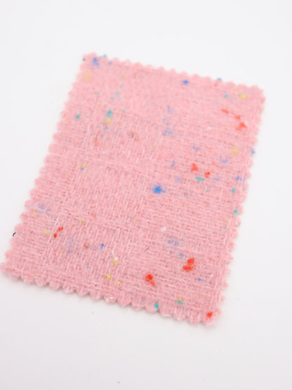 【25AW-036】ウール混カラフルつぶつぶツイード　/0.5ｙあたり=～1160円