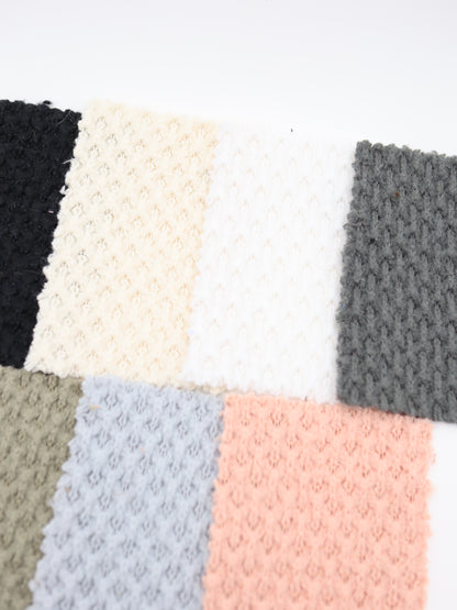 【25AW-035】ウール混ふわふわハニカムニットソー　/0.5ｙあたり=～1500円