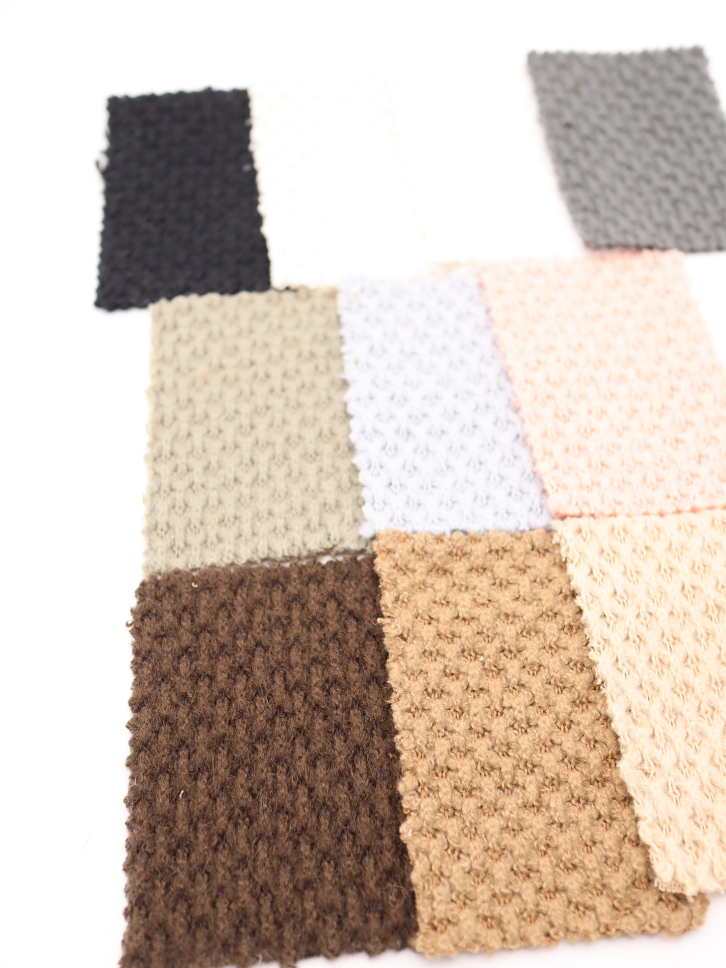 【25AW-035】ウール混ふわふわハニカムニットソー　/0.5ｙあたり=～1500円