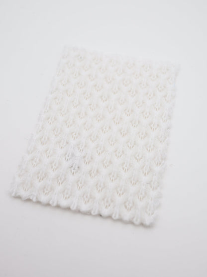 【25AW-035】ウール混ふわふわハニカムニットソー　/0.5ｙあたり=～1500円