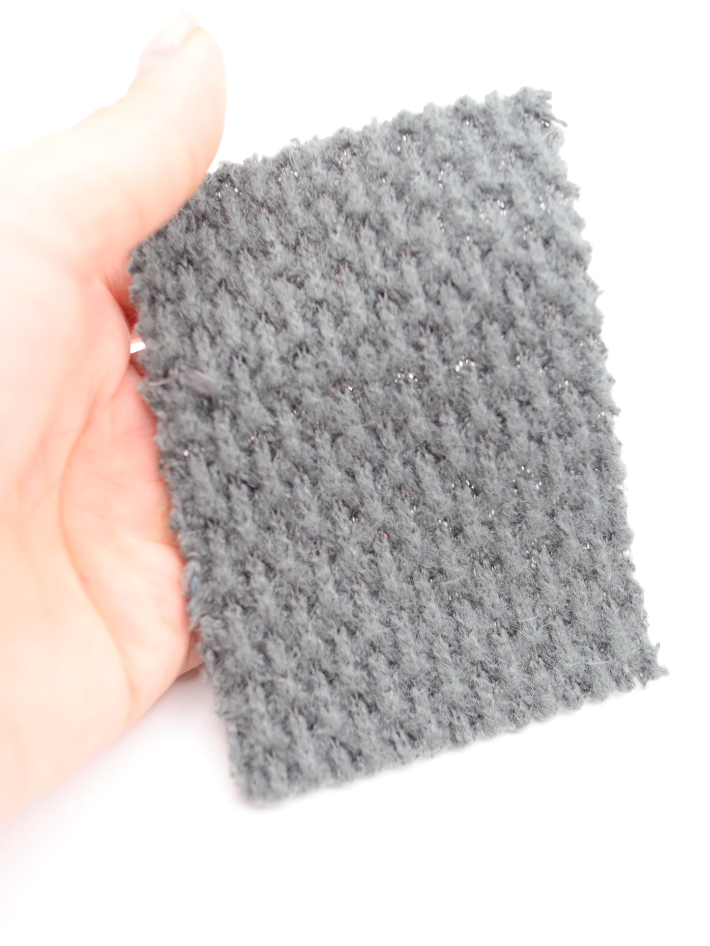 【25AW-035】ウール混ふわふわハニカムニットソー　/0.5ｙあたり=～1500円