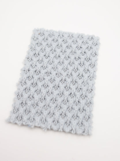 【25AW-035】ウール混ふわふわハニカムニットソー　/0.5ｙあたり=～1500円