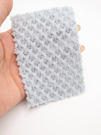 【25AW-035】ウール混ふわふわハニカムニットソー　/0.5ｙあたり=～1500円