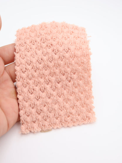 【25AW-035】ウール混ふわふわハニカムニットソー　/0.5ｙあたり=～1500円