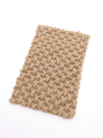 【25AW-035】ウール混ふわふわハニカムニットソー　/0.5ｙあたり=～1500円