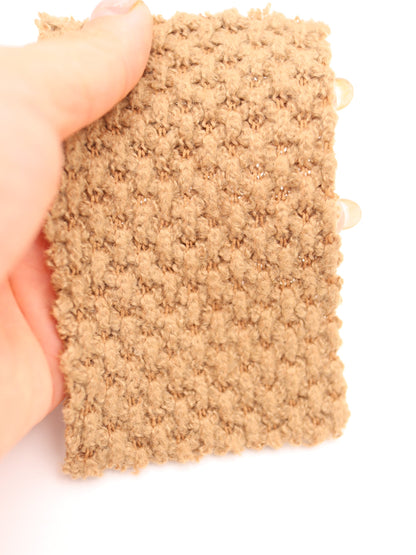 【25AW-035】ウール混ふわふわハニカムニットソー　/0.5ｙあたり=～1500円