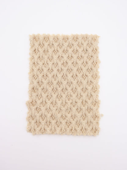 【25AW-035】ウール混ふわふわハニカムニットソー　/0.5ｙあたり=～1500円