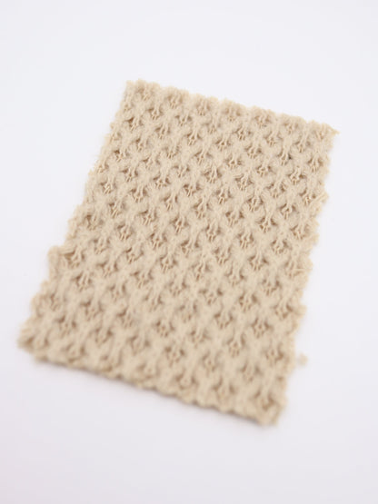 【25AW-035】ウール混ふわふわハニカムニットソー　/0.5ｙあたり=～1500円