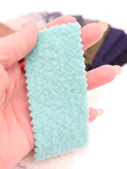 【25AW-010】ウール混くるくる圧縮ブークレニット　/0.5ｙあたり=～1615円