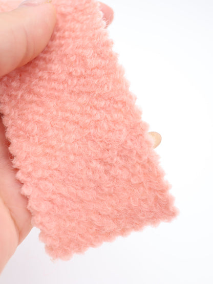【25AW-010】ウール混くるくる圧縮ブークレニット　/0.5ｙあたり=～1615円