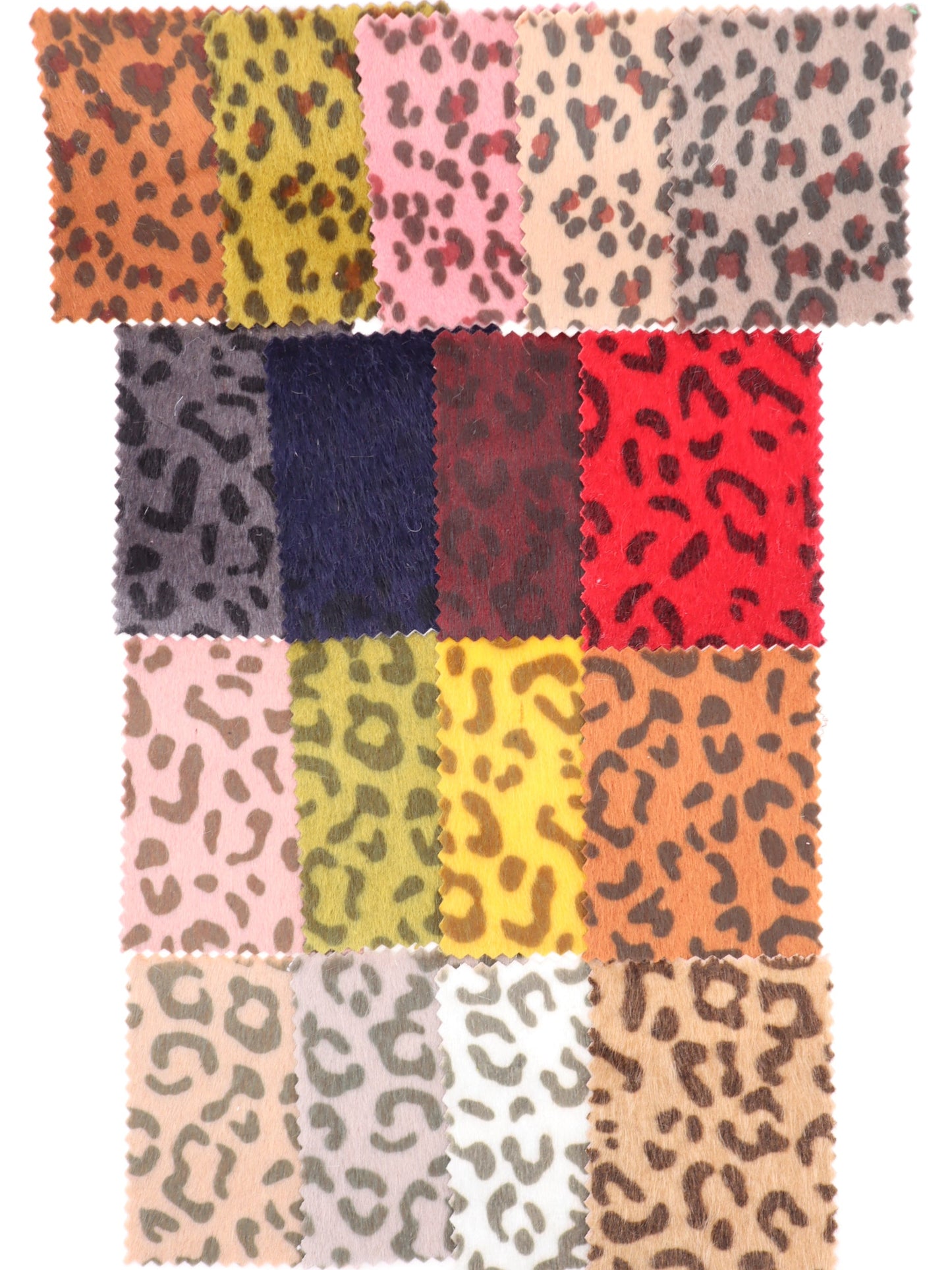 【25AW-039】フェイクハラコ毛足つるつるヒョウ柄プリント　/0.5ｙあたり=～1370円