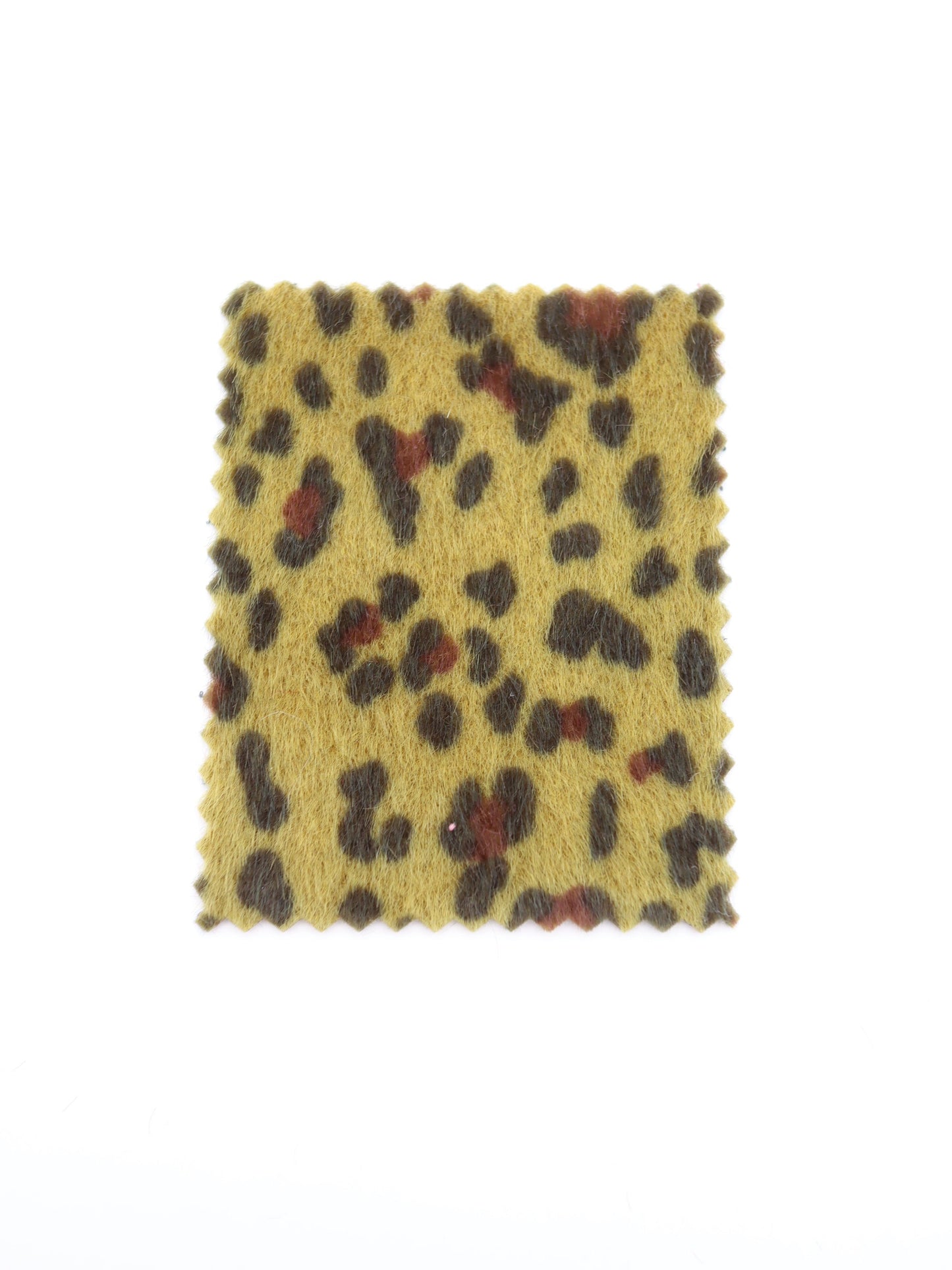 【25AW-039】フェイクハラコ毛足つるつるヒョウ柄プリント　/0.5ｙあたり=～1370円