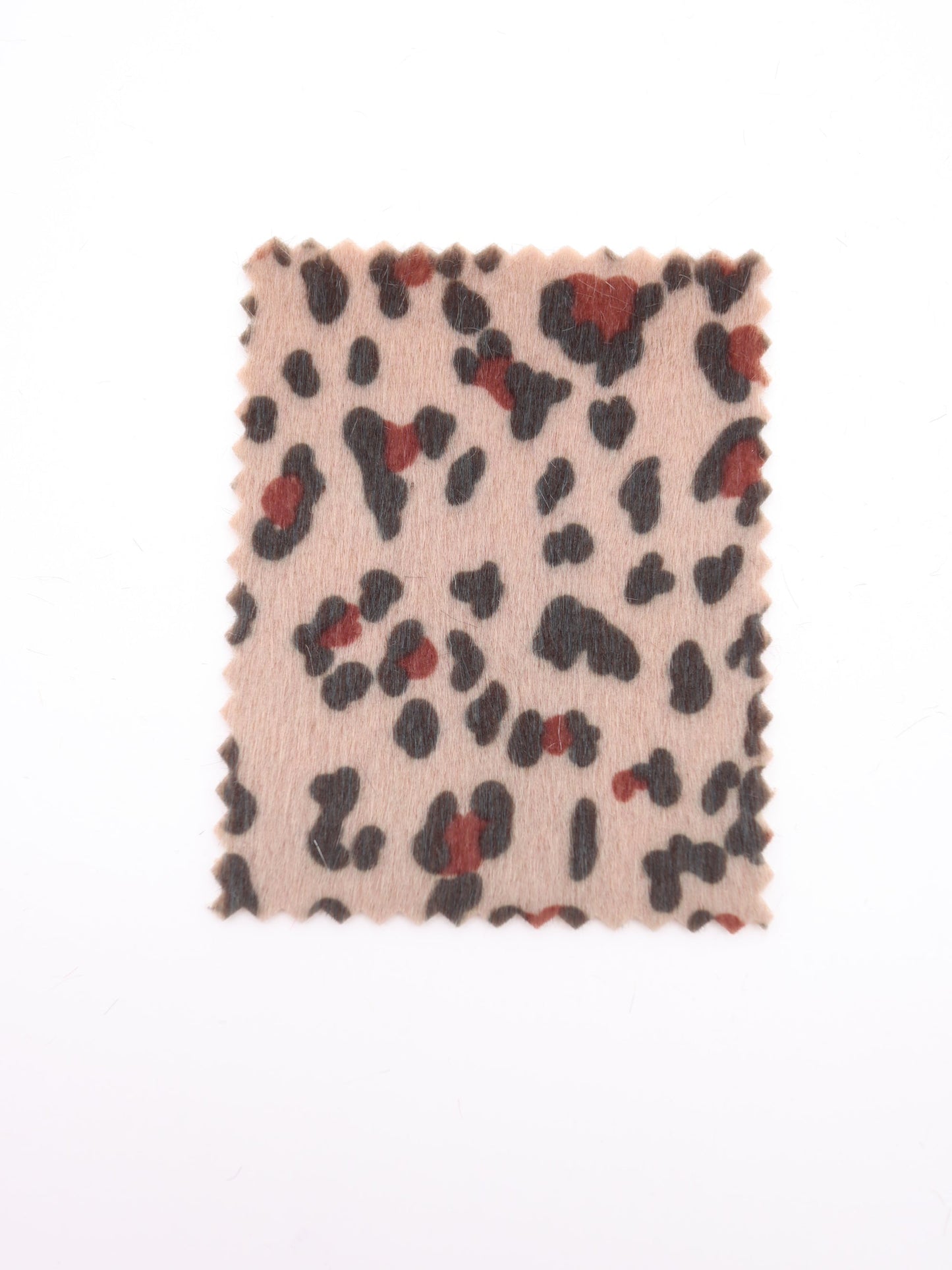 【25AW-039】フェイクハラコ毛足つるつるヒョウ柄プリント　/0.5ｙあたり=～1370円