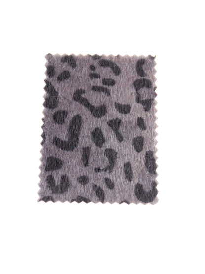 【25AW-039】フェイクハラコ毛足つるつるヒョウ柄プリント　/0.5ｙあたり=～1370円