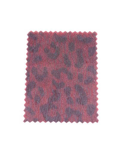 【25AW-039】フェイクハラコ毛足つるつるヒョウ柄プリント　/0.5ｙあたり=～1370円