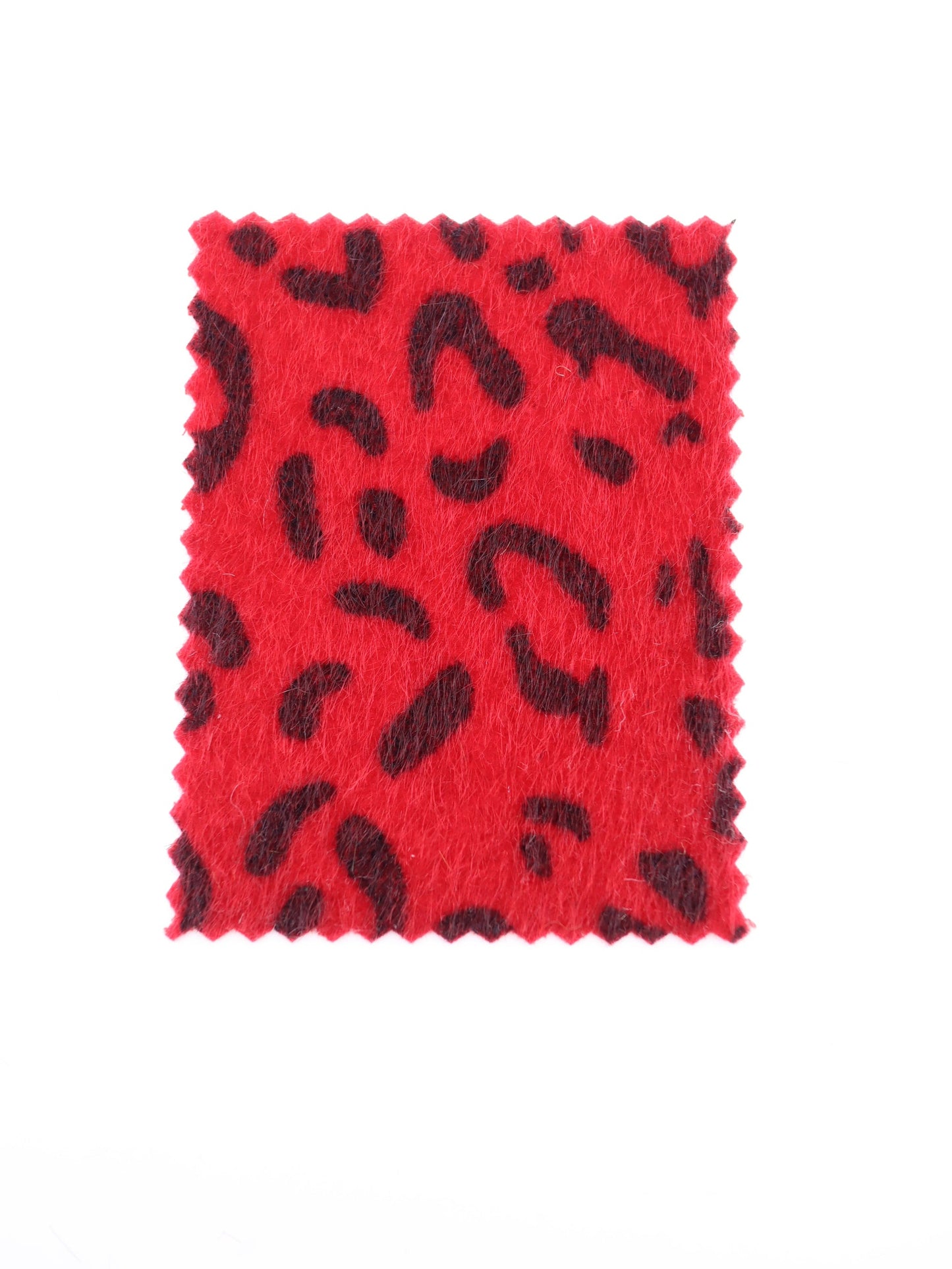 【25AW-039】フェイクハラコ毛足つるつるヒョウ柄プリント　/0.5ｙあたり=～1370円