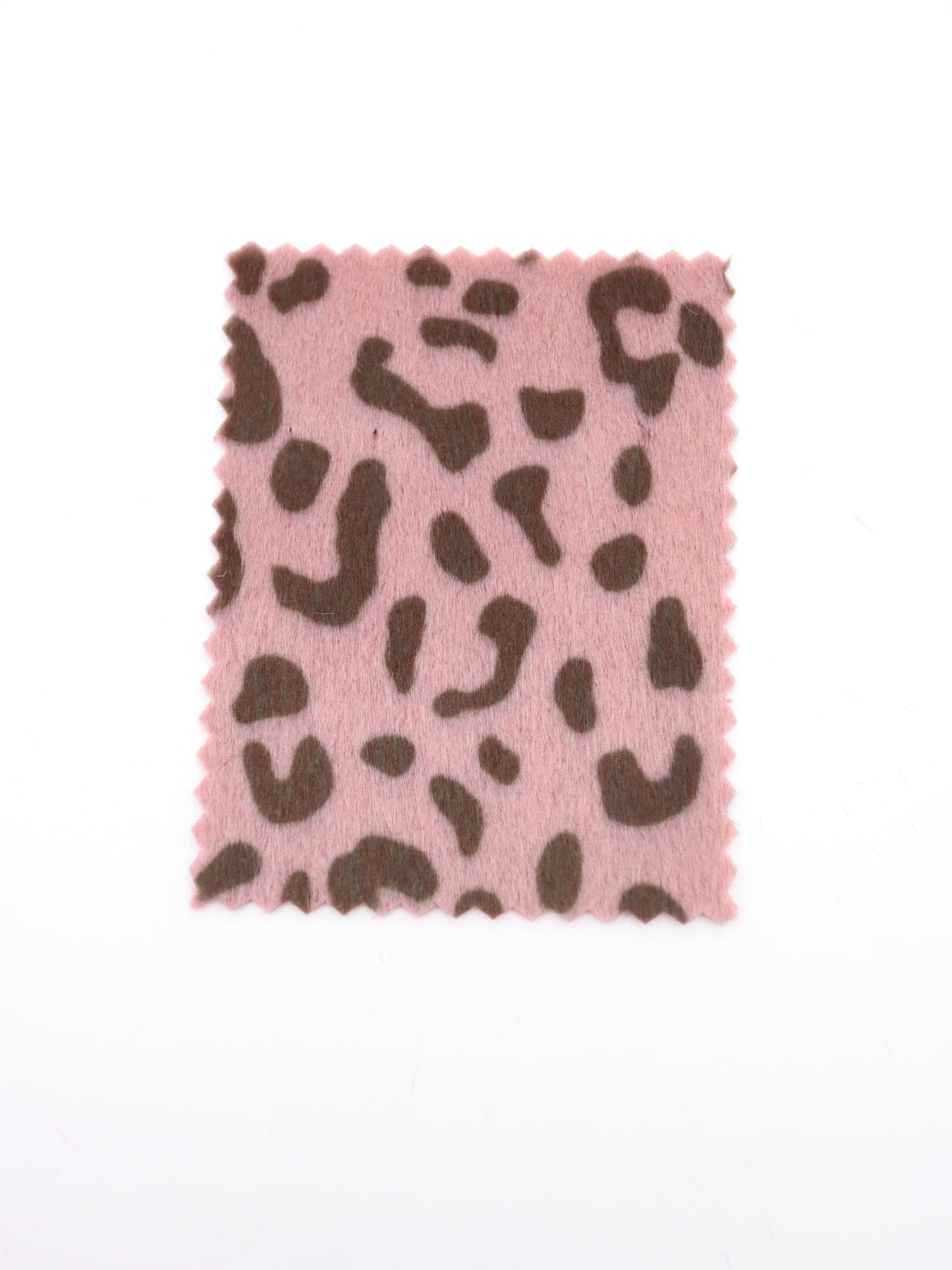 【25AW-039】フェイクハラコ毛足つるつるヒョウ柄プリント　/0.5ｙあたり=～1370円