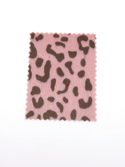 【25AW-039】フェイクハラコ毛足つるつるヒョウ柄プリント　/0.5ｙあたり=～1370円