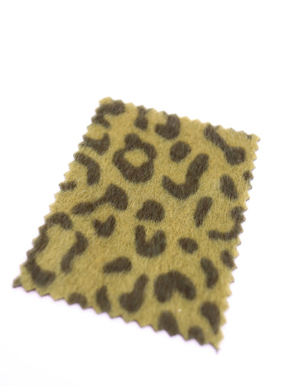 【25AW-039】フェイクハラコ毛足つるつるヒョウ柄プリント　/0.5ｙあたり=～1370円
