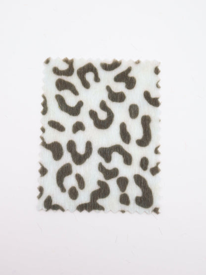【25AW-039】フェイクハラコ毛足つるつるヒョウ柄プリント　/0.5ｙあたり=～1370円