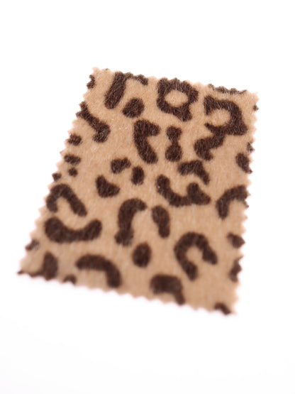 【25AW-039】フェイクハラコ毛足つるつるヒョウ柄プリント　/0.5ｙあたり=～1370円