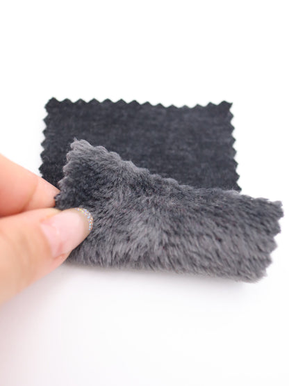 【25AW-041】かわいいリバーシブル裏ミニファースウェット　/0.5ｙあたり=～1105円