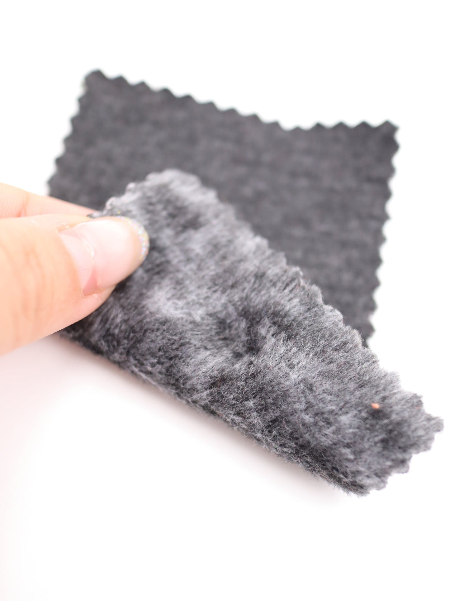 【25AW-041】かわいいリバーシブル裏ミニファースウェット　/0.5ｙあたり=～1105円