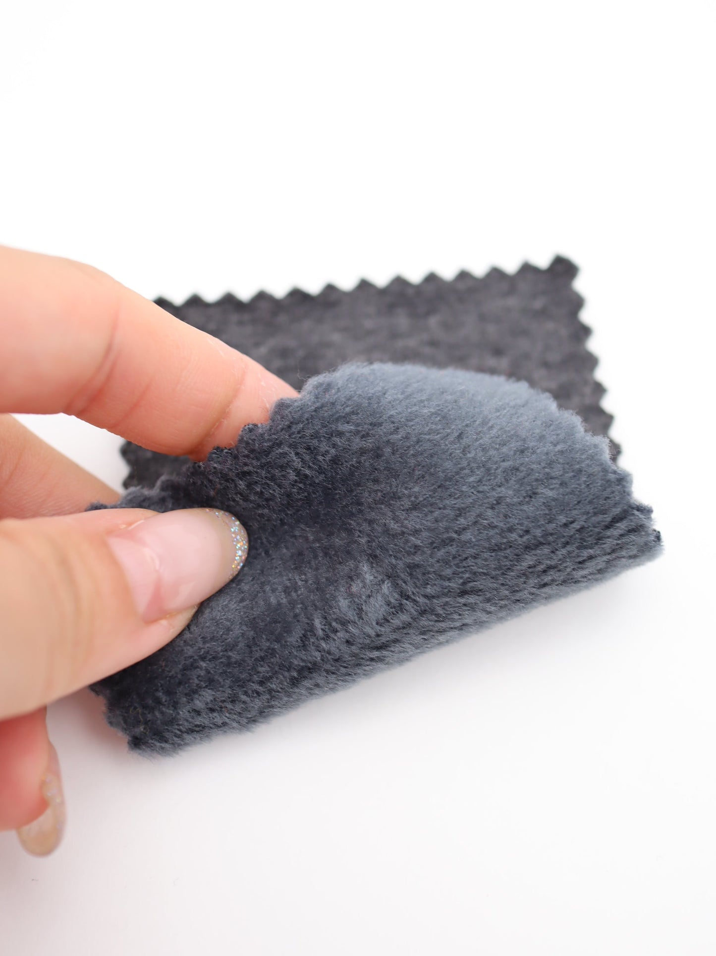 【25AW-041】かわいいリバーシブル裏ミニファースウェット　/0.5ｙあたり=～1105円