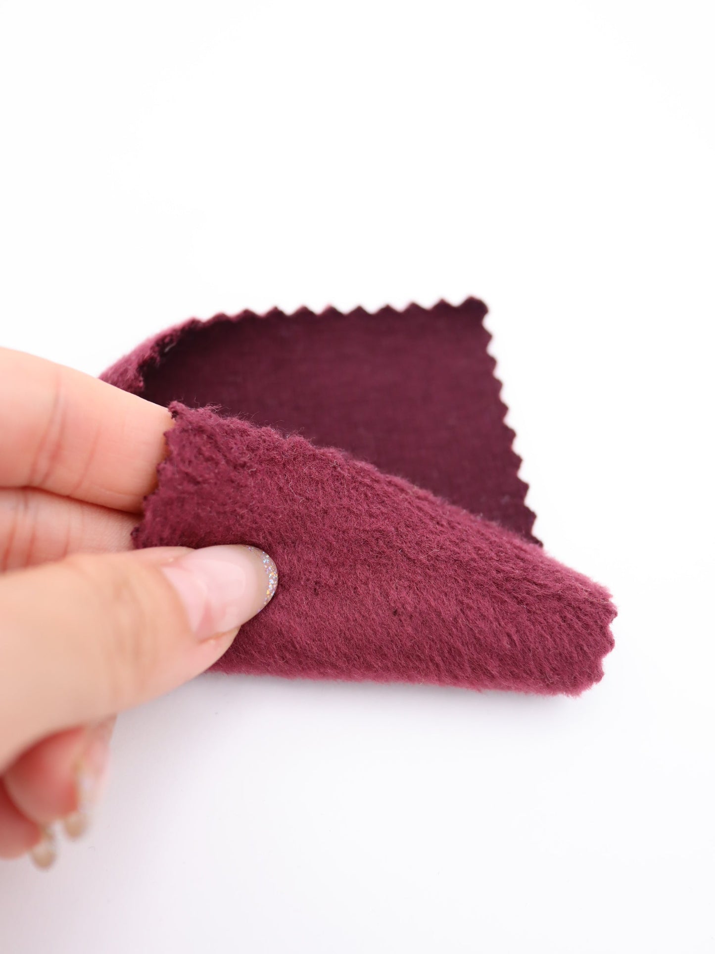 【25AW-041】かわいいリバーシブル裏ミニファースウェット　/0.5ｙあたり=～1105円