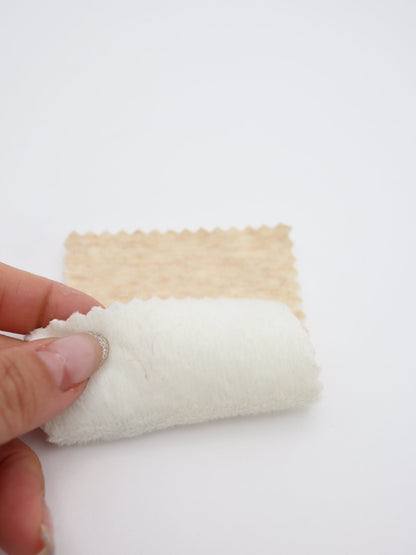 【25AW-041】かわいいリバーシブル裏ミニファースウェット　/0.5ｙあたり=～1105円