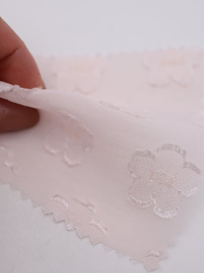 キラキラフィルムフリンジフラワージャガードシフォン｜【生地幅】約147センチ 【混率】ポリエステル100％｜ドッグウエア・KIDSウエア・ブラウス・雑貨向き｜26AW-296