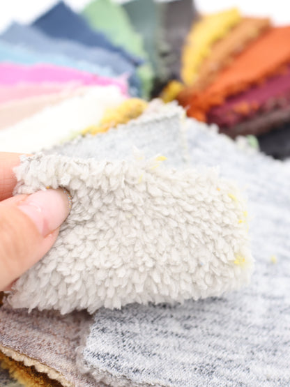 【25AW-040】かわいいリバーシブルWフェイス裏ソフトボアスウェット　/0.5ｙあたり=～1160円