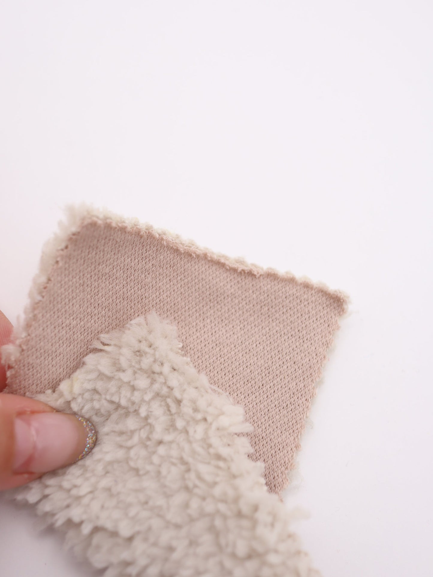 【25AW-040】かわいいリバーシブルWフェイス裏ソフトボアスウェット　/0.5ｙあたり=～1160円