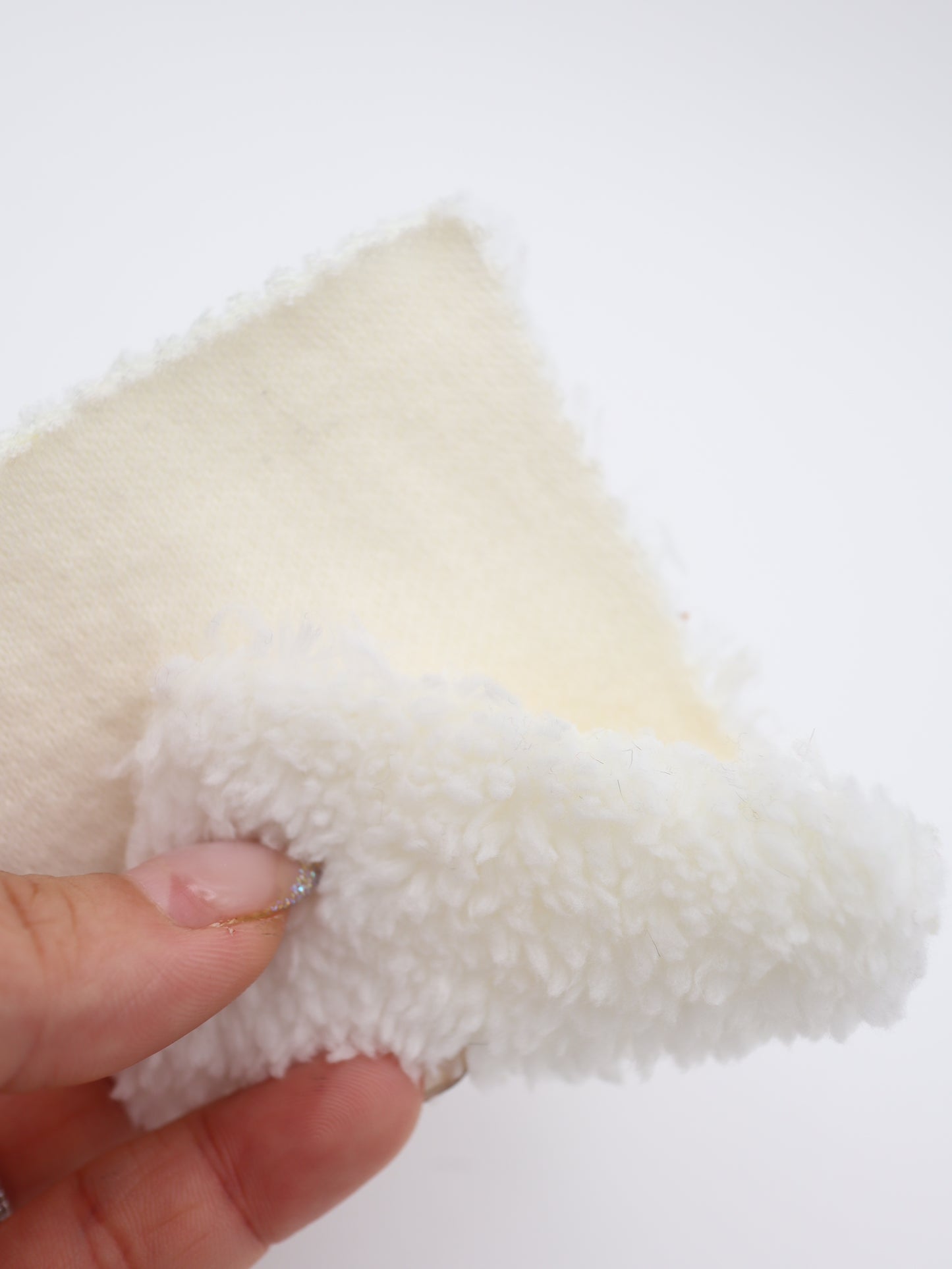 【25AW-040】かわいいリバーシブルWフェイス裏ソフトボアスウェット　/0.5ｙあたり=～1160円