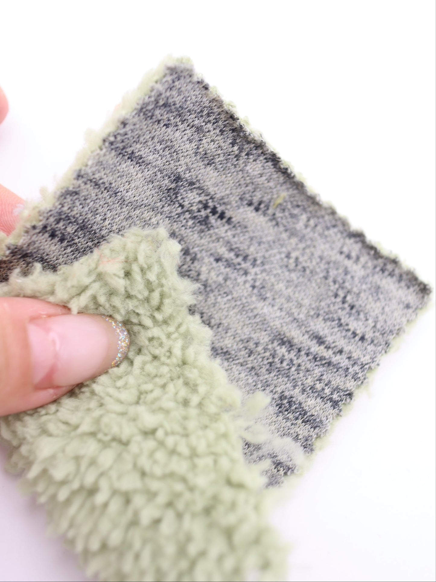 【25AW-040】かわいいリバーシブルWフェイス裏ソフトボアスウェット　/0.5ｙあたり=～1160円