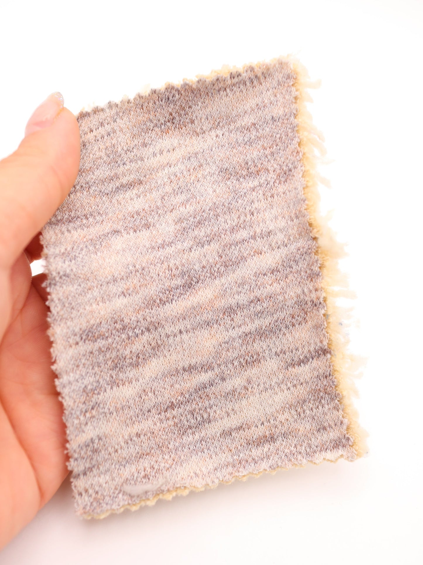 【25AW-040】かわいいリバーシブルWフェイス裏ソフトボアスウェット　/0.5ｙあたり=～1160円