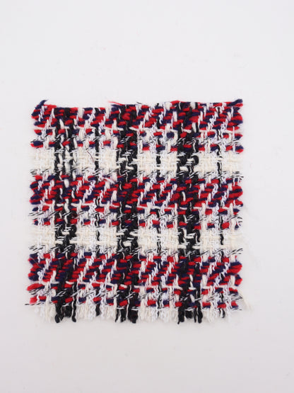 綿×ウール混！タータンチェックツイード|【生地幅】約147センチ 【混率】綿30％ポリエステル20％ウール10％～｜ドッグウエア・KIDSウエア・ジャケット・雑貨向き｜26AW-311