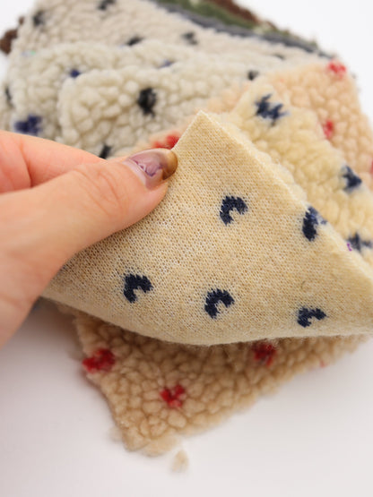 【25AW-151】じつはプチハートボア　/0.5ｙあたり=～1065円